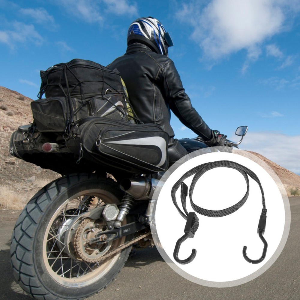 3 Pcs Adjustable Heavy Duty Bungee Cords Rubber Straps With Hooks