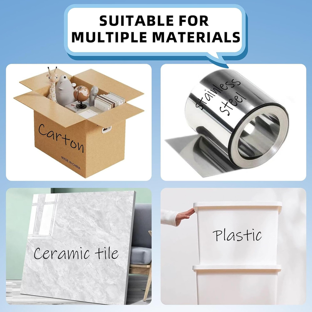 Black Permanent Markers Bulk Fine Point, Fine Tip Markers Set, Quick Drying and