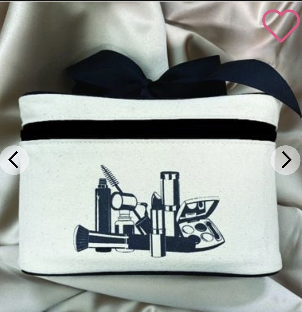 Hallmart Collectibles Canvas Cosmetic Bag