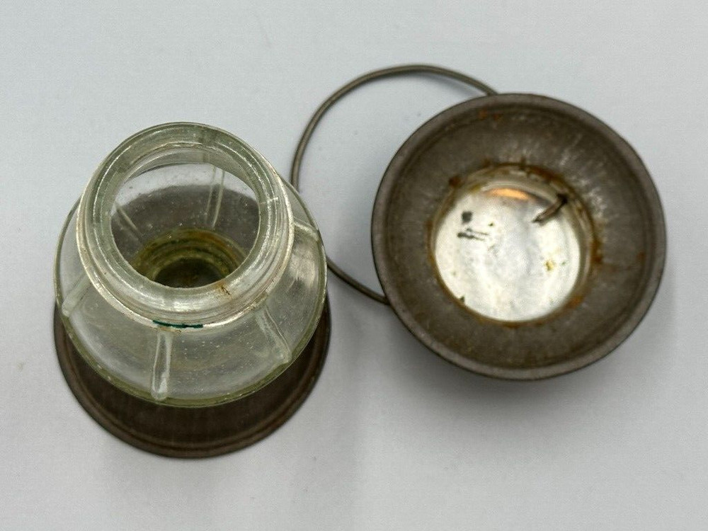 Antique LANTERN Figural VICTORY Glass Co CANDY CONTAINER E&A 443