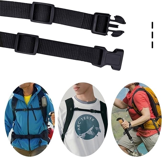 Adjustable Backpack Chest Strap Replacement Backpack Waist Strap Sternum Strap