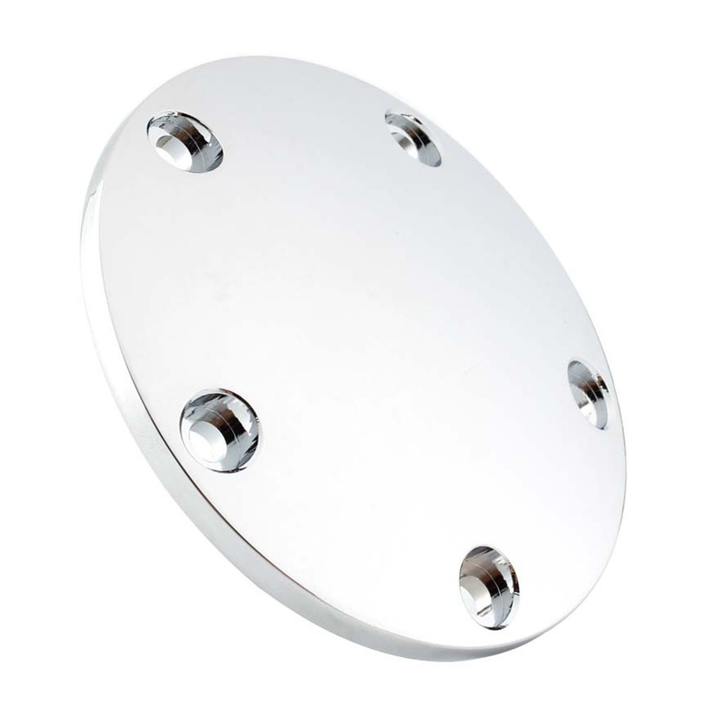 5 Hole Chrome Domed Points Cover For Harley Softail Dyna Timing Ignition Timer