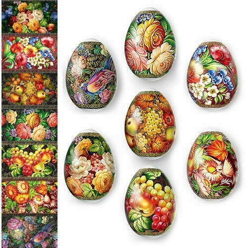 Easter Egg Wraps for 7 Hen Eggs,   Eggs Heat Shrink Sleeves Easter Zostovo