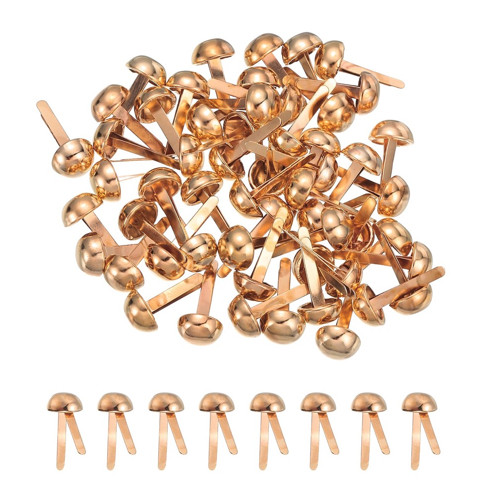 80pcs paper clip 8x17mm for A tail di, rose gold