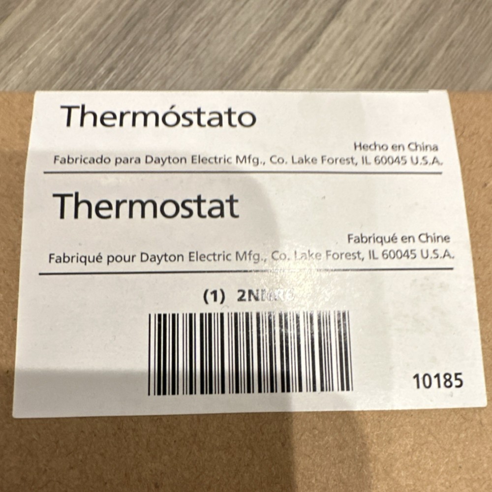 Dayton Analog Mechanical Thermostat 2NHM9 Non-Programmable Dial