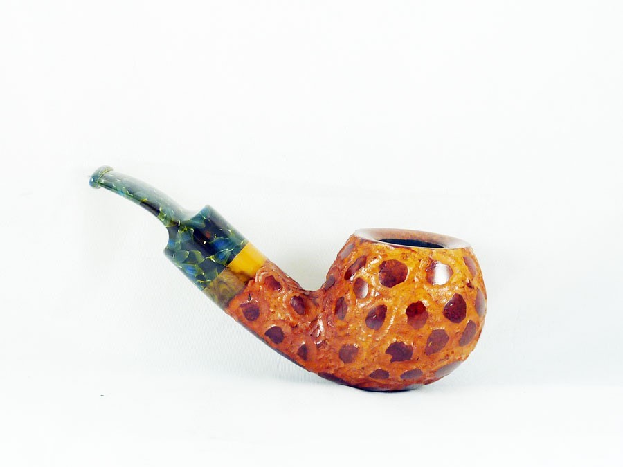 briar pipe Volkan chubby nosewarmer rustic pfeife handmade reverse calabash