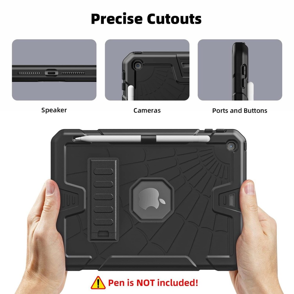 Tsqqst Ipad 5th 6th Generation Case 9.7" for Kids with Glass Screen Protector...