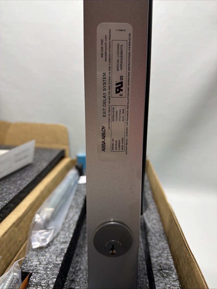 ASSA ABLOY SECURITRON IMXDA Integrated Movement Exit Delay System, Satin Chrome