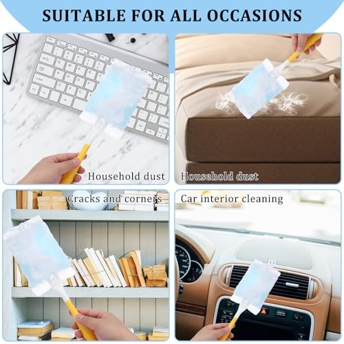 60 PCS 180° Duster Refills Compatible with Dusters 180 Handle Dusters, Heavy