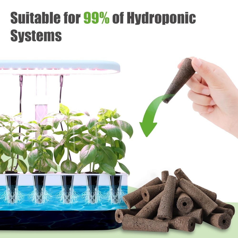 Grow Sponges 50 Pack, Hydroponics Replacement Root Growth Sponges Compatible ...
