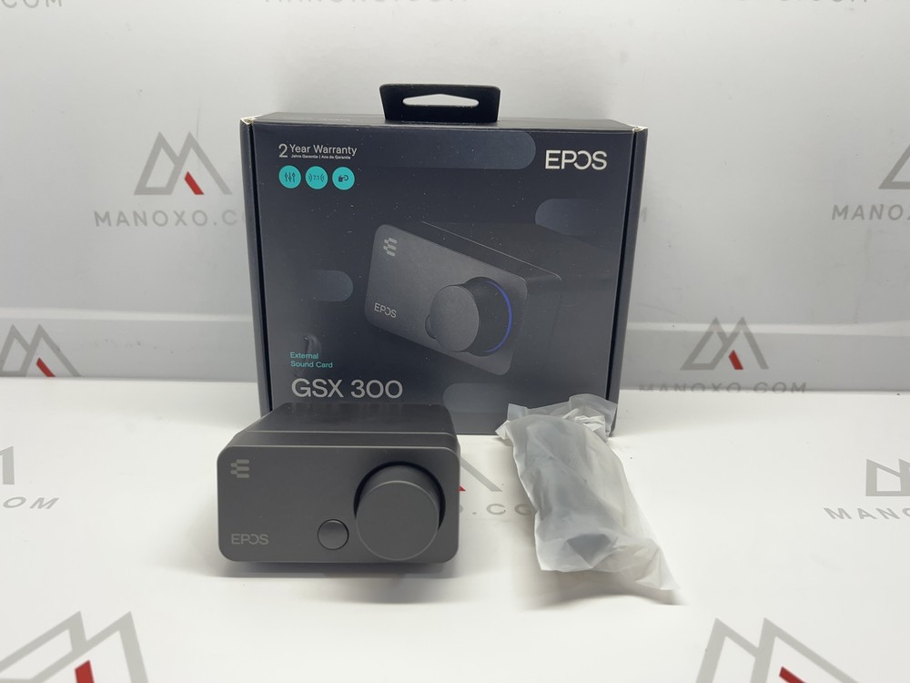 EPOS GSX 300 - External Computer Sound Card - High-Resolution Stereo &