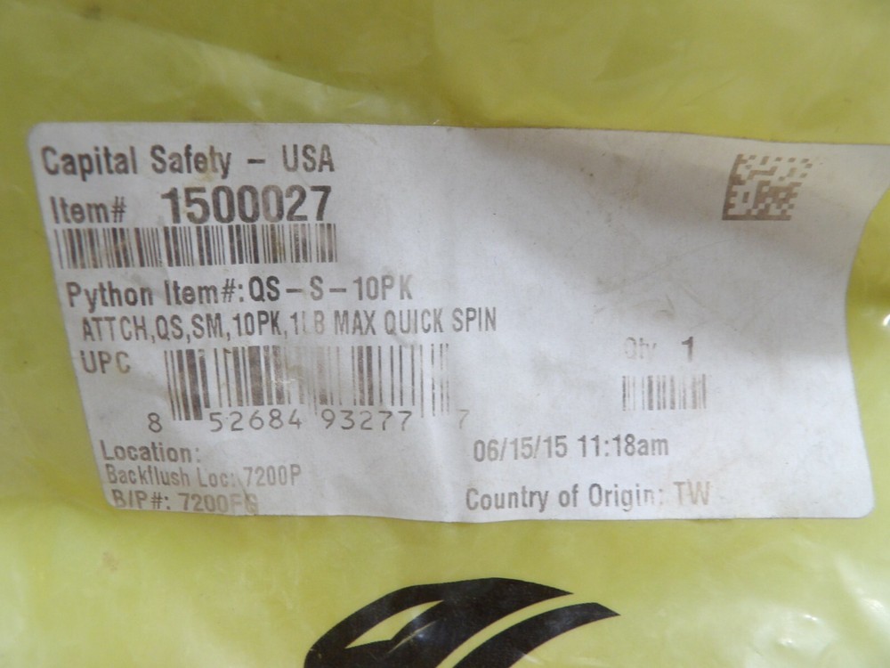 Python Safety #1500027 Quick Spin Adaptor for up to 1 lb Tool (Pkg of 10)