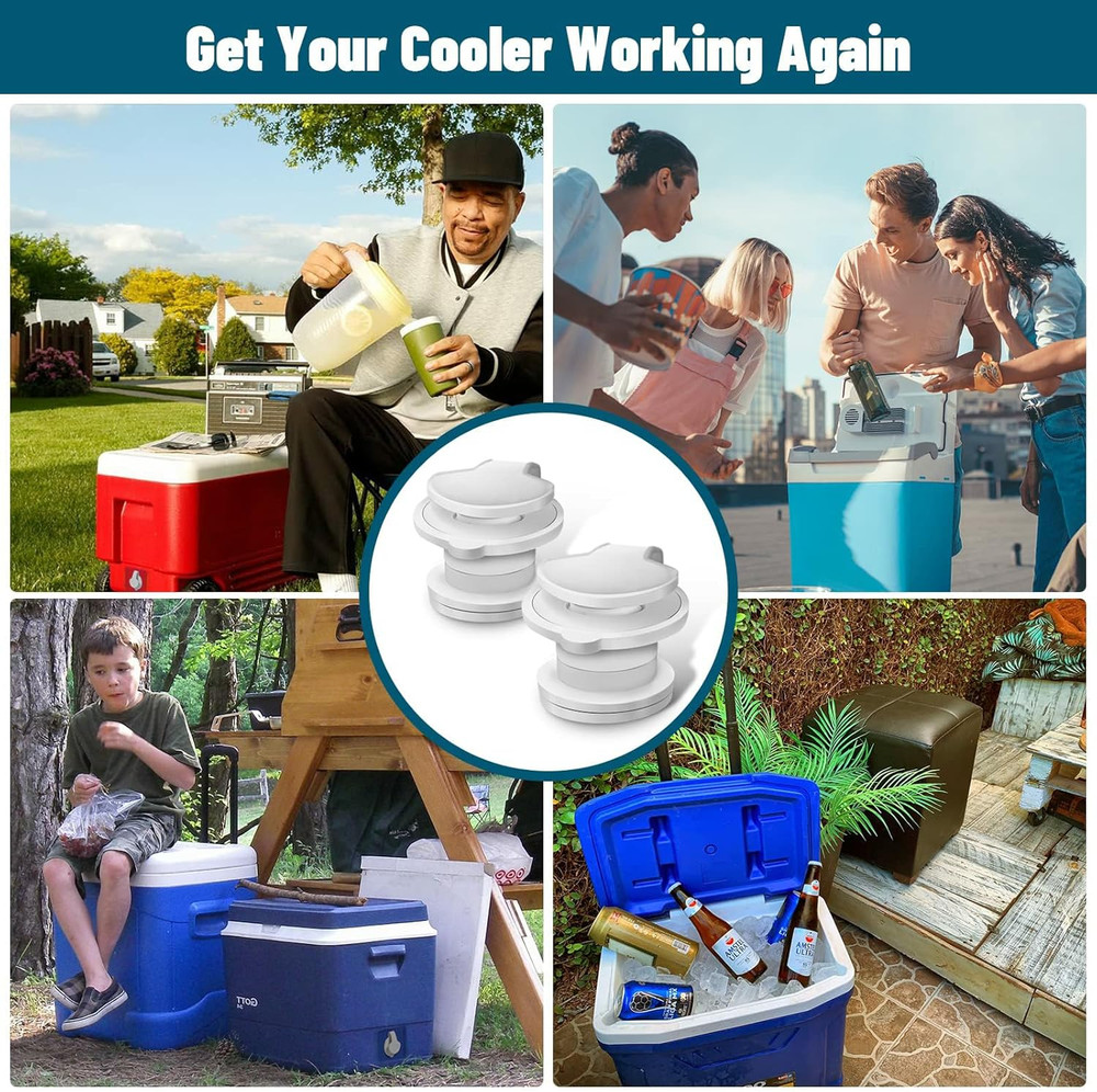 Cooler Drain Plug Replacement for Coleman, 1" Standard Drain Plug Kit Assembl...