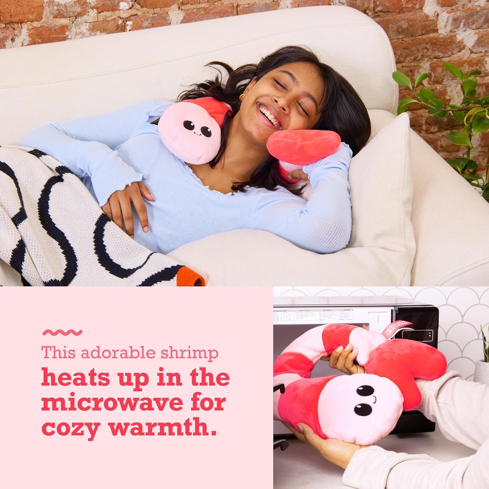 Menstruation Crustacean Shrimp - Microwavable Heating Pad - Lavender Scented