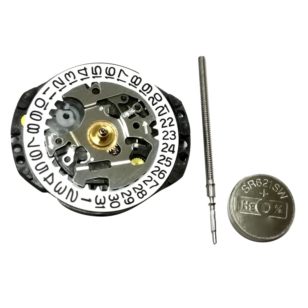 3-Hands Quartz Watch Movement Date at 3 For Japan VX82 VX82E Replace Part