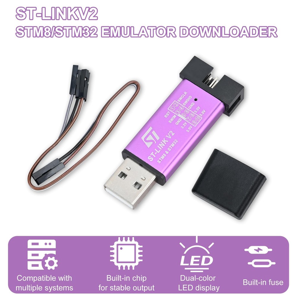 ST Link V2 STM8 STM32 Emulator Programmer stlink Downloader M89 Line Burner D...