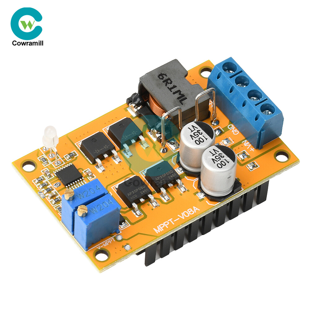 DC8-28V 5A 100W MPPT Solar Charging Panel Regulator Controller 9V 12V 24V Switch