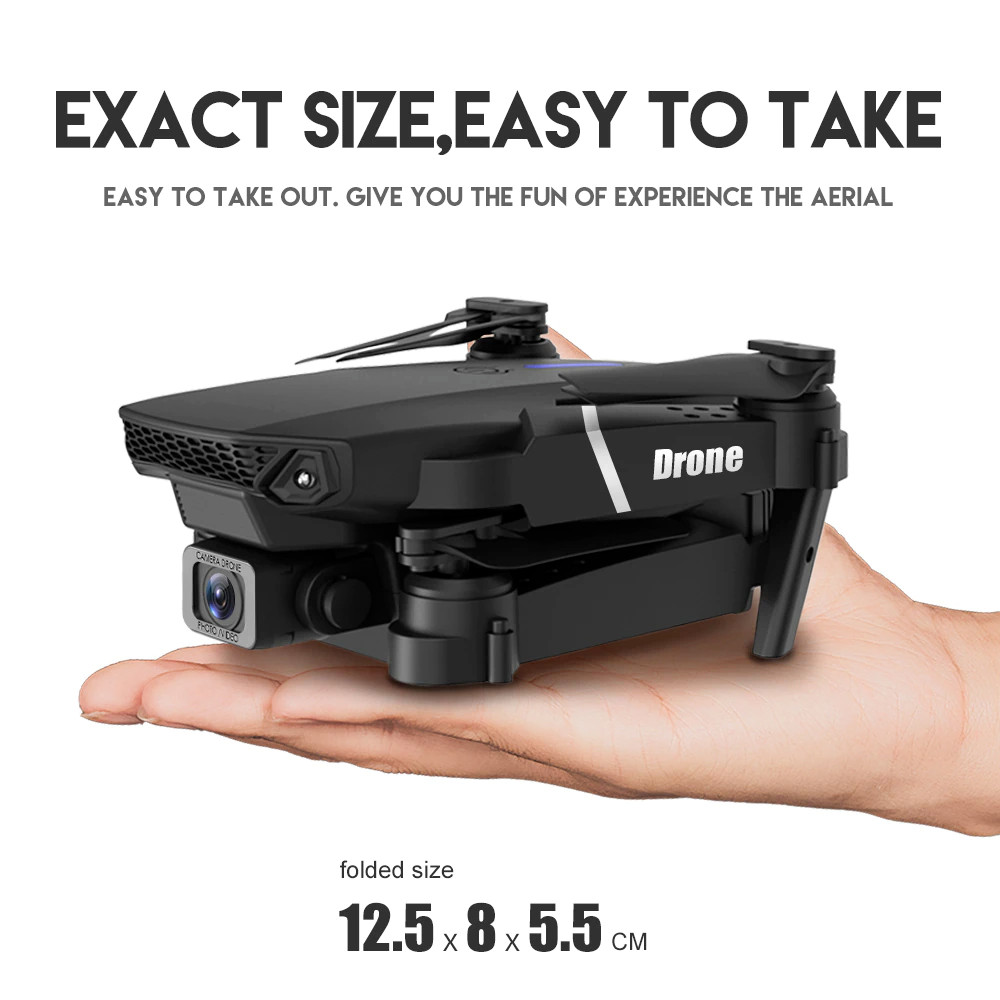 New RC Drone With 4K HD Camera WiFi FPV Foldable Quadcopter +5 Battery
