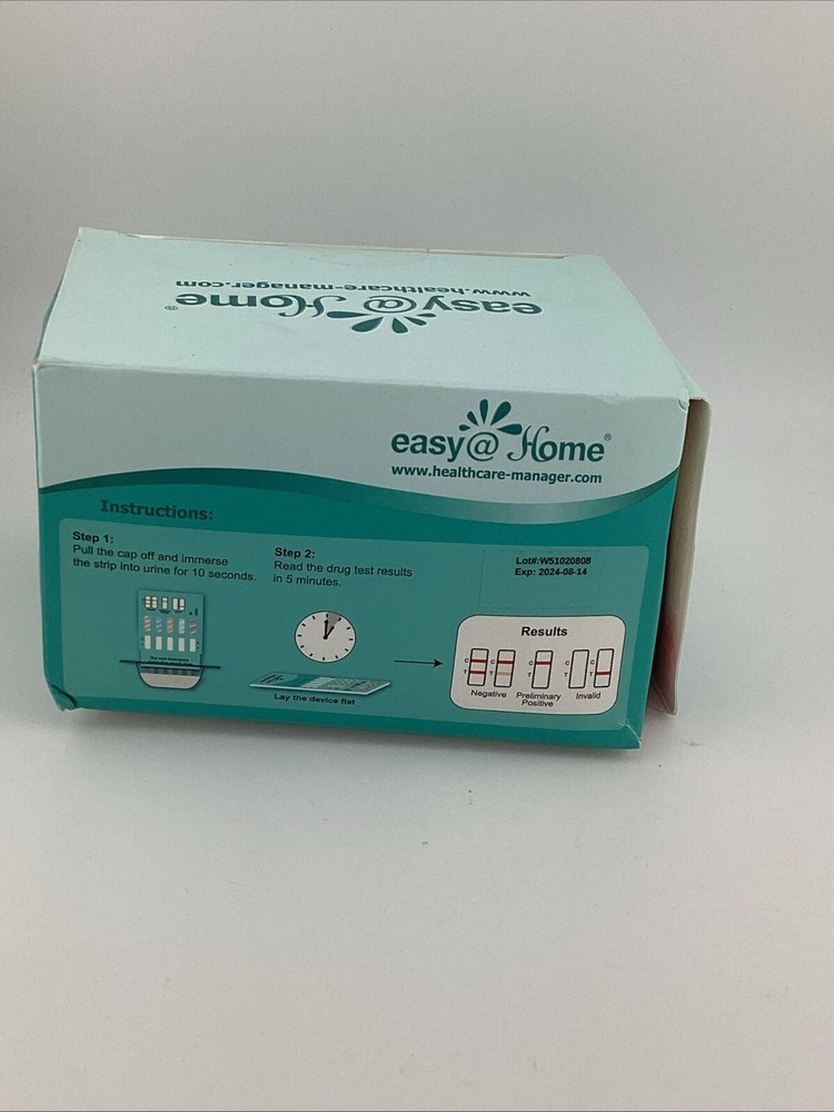 Easy@Home 12 Panel EDOAP-1124 Instant Urine Multi-Drug Test, 10 count