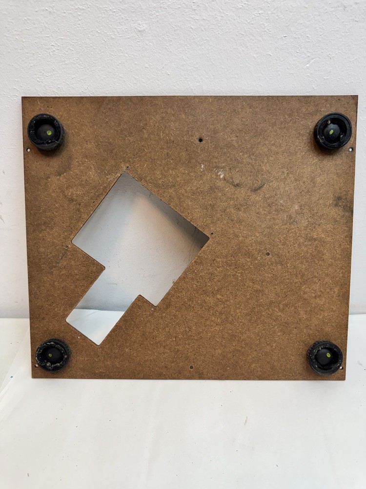 Vintage Realistic LAB-395 Turntable *PARTS Panel Base w Feet