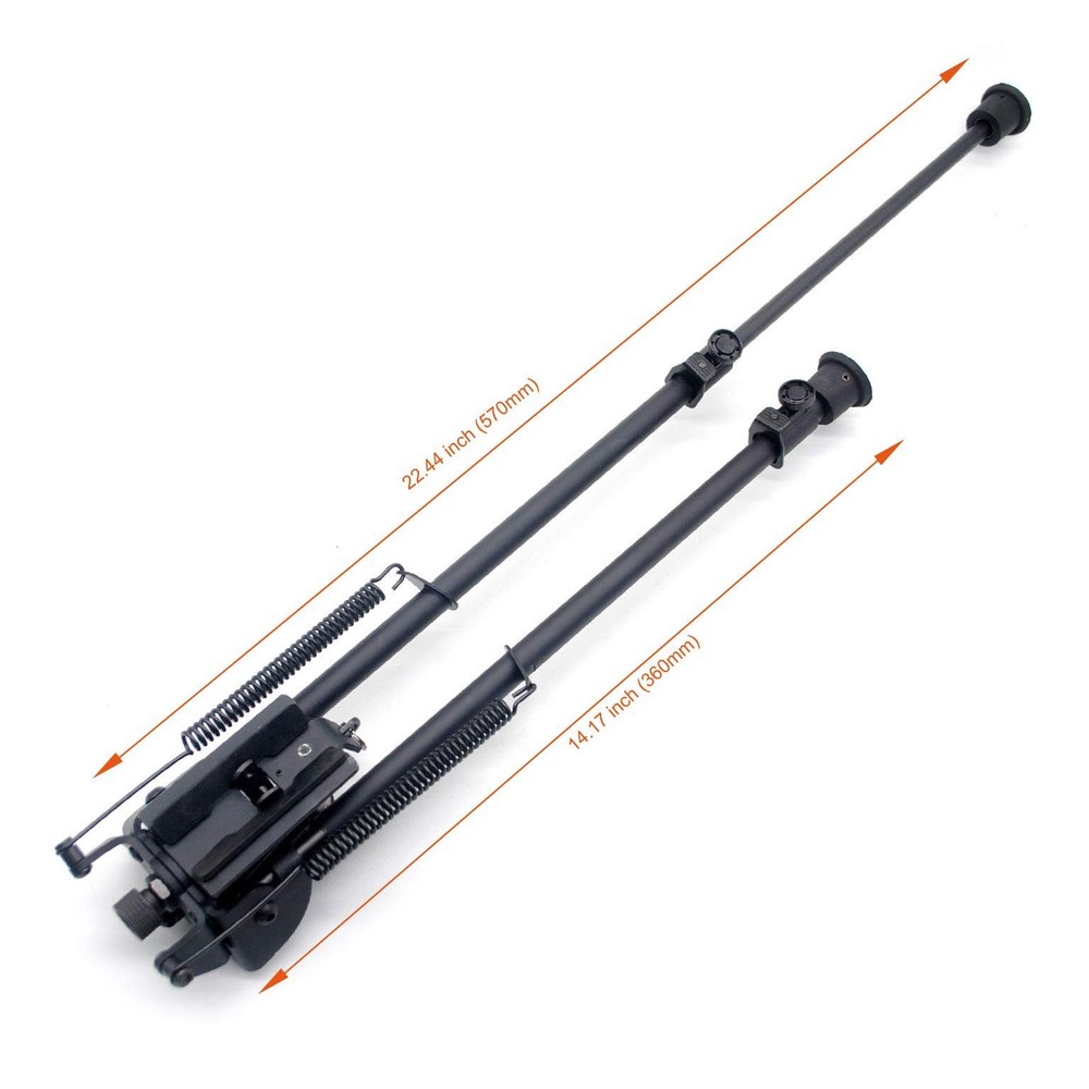 TRIROCK Title Position-Lock Bipod Adjustable Spring Loaded 13 to 23 Inch with...