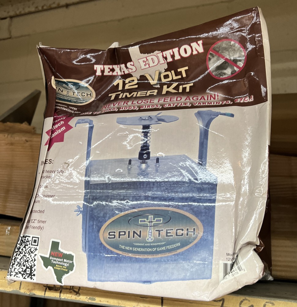 Spinner Unit 12-Volt Heavy Duty Motor Digital Timer Adjustable Feed Flow