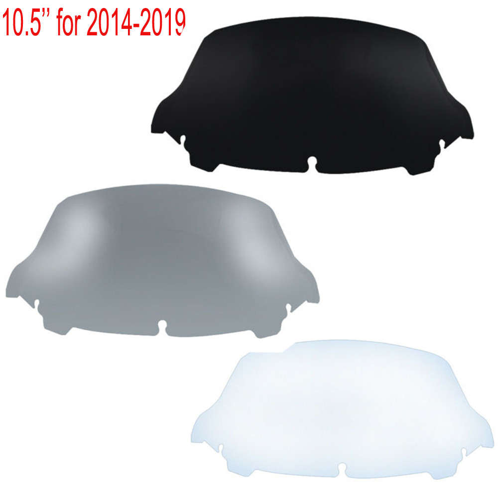 4.5" 7" 9" 10.5" Wave Windshield Windscreen For Harley Electra Street Glide 14+