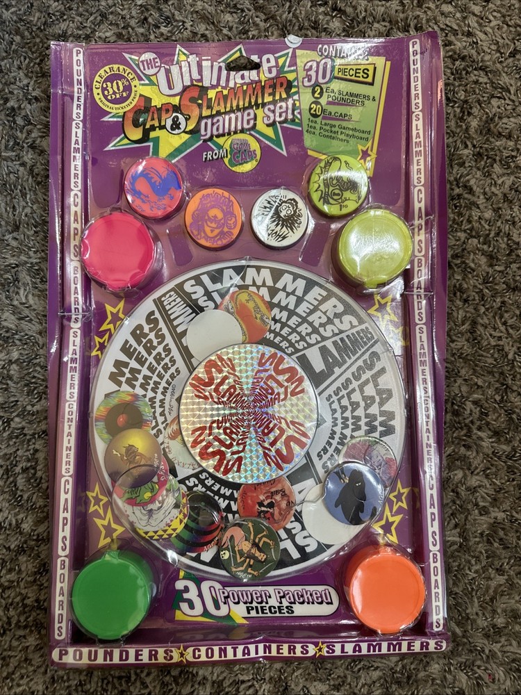 Pog Retro Kaps 2-Player Starter Set Game Includes 30 Pieces NEW