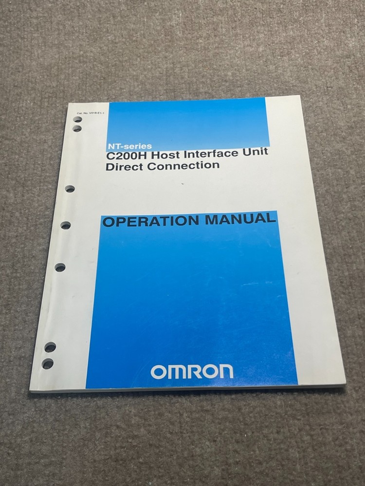 Omron C200H Host Interface Unit Direcy Connection Operation Manual NT-series