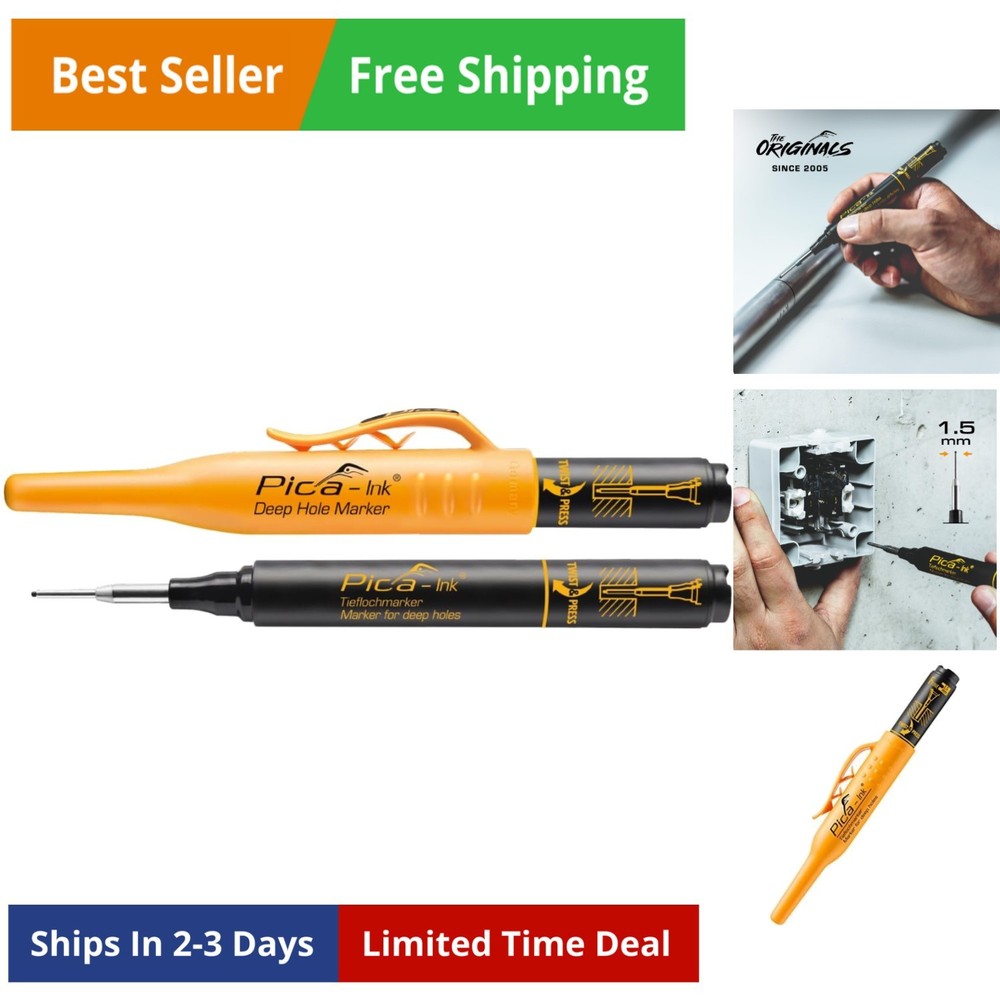 150/46 Deep Hole Marker Ink, Black,