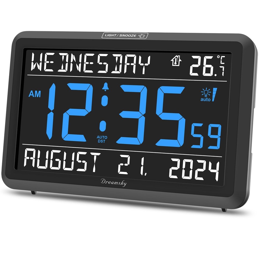 Compact Digital Alarm Clock with USB Charging Port - Easy Time Management