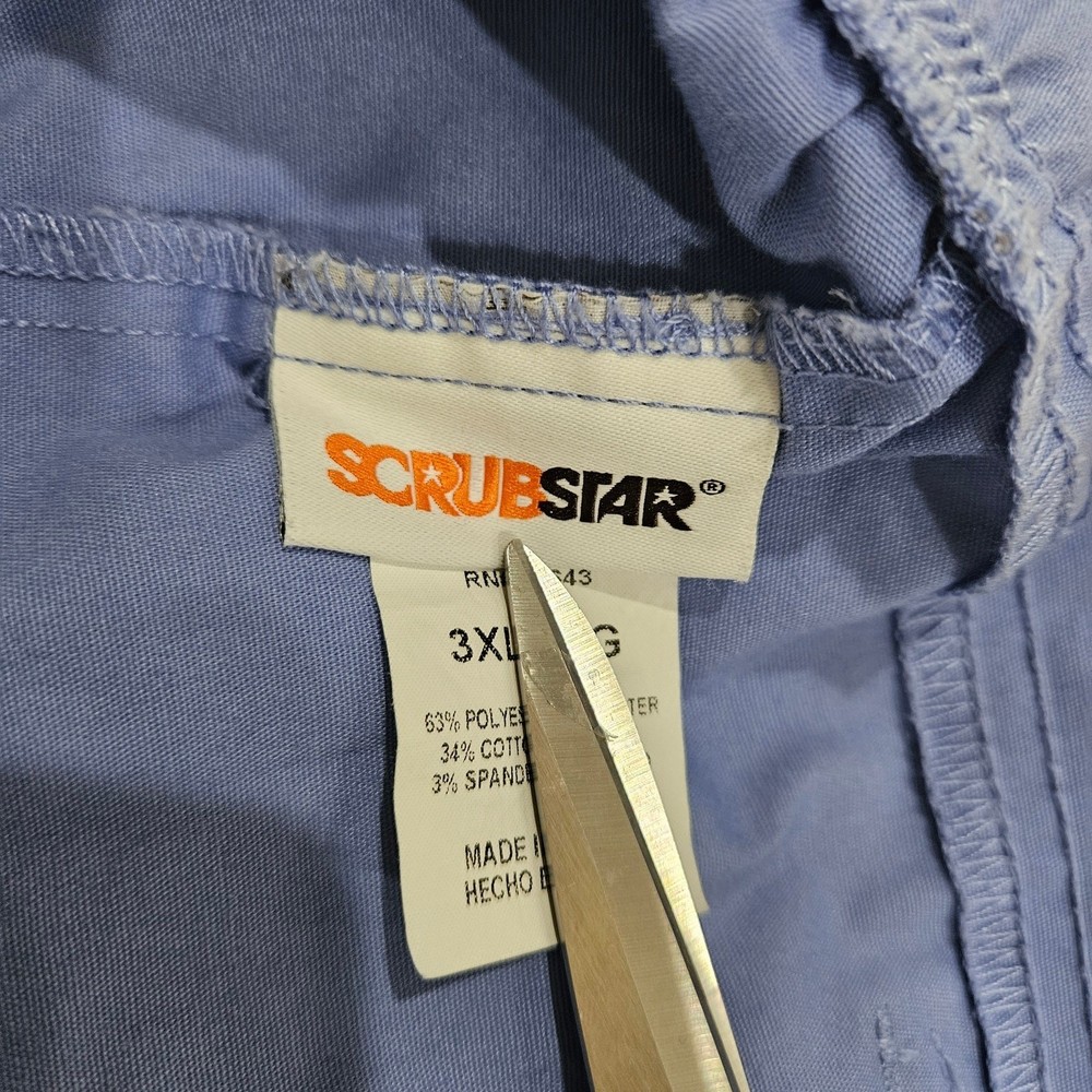 2 Piece Scrub Star 3XL Light Blue Scrub Set