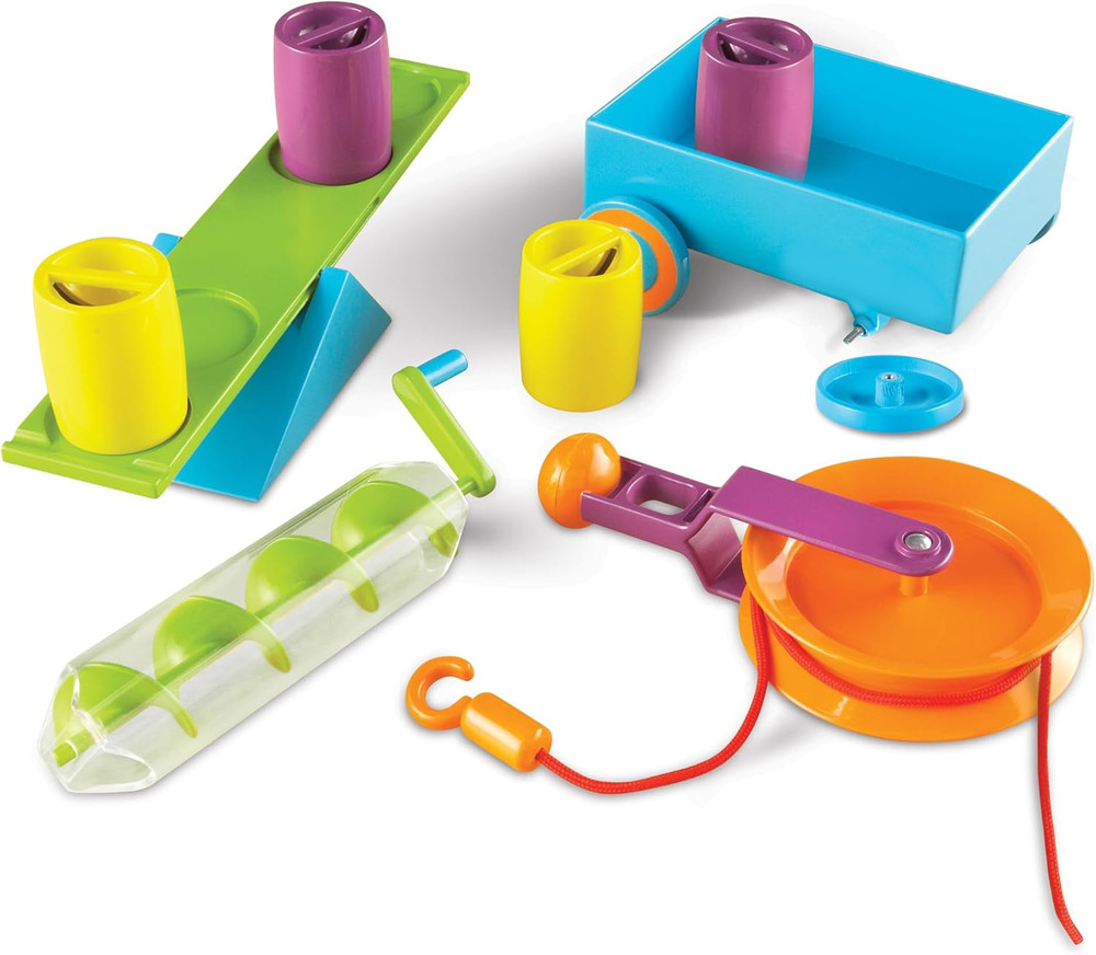 STEM Simple Machines Activity Set, Hands-On Science Activities, 19 Pieces, Ages