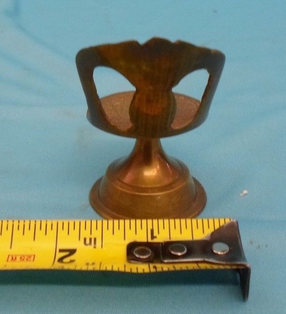 Solid Brass Miniature Ornate Chair Dollhouse Size