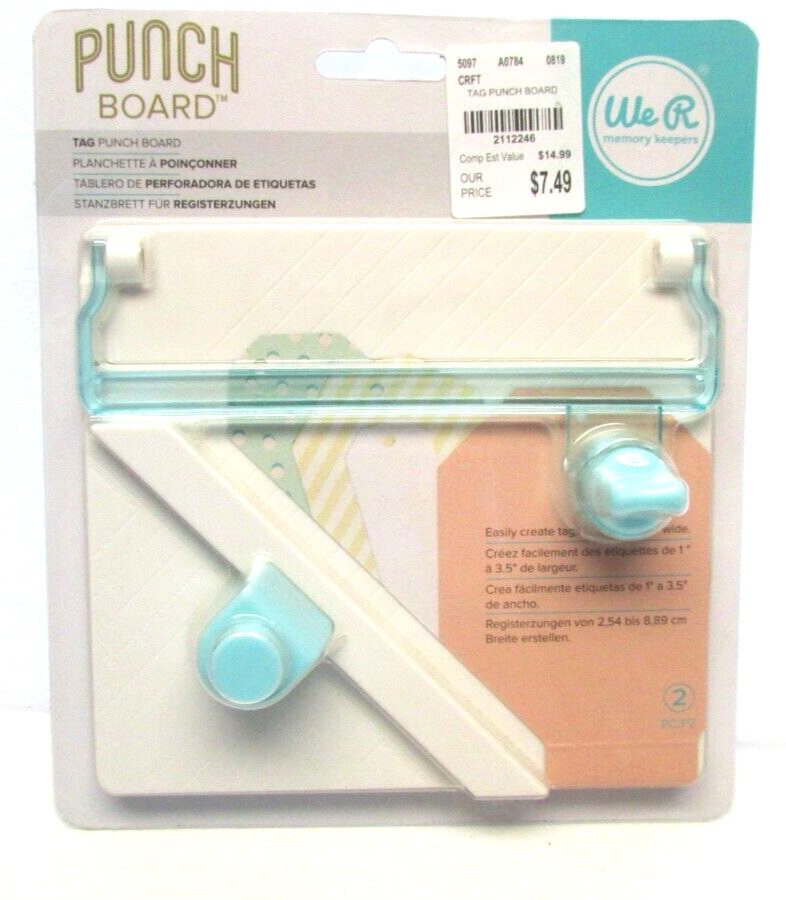 NEW We R Memory Keepers Punch Board-Tag 660248