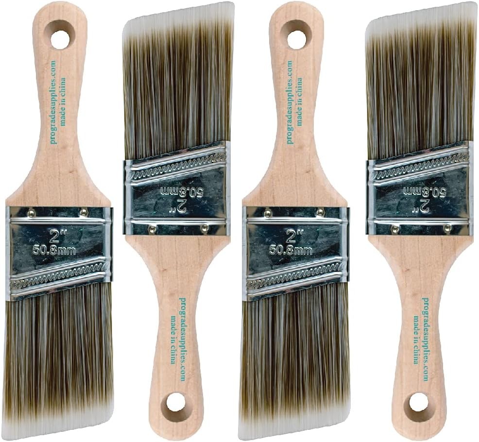 Paint Brushes - - Angle Stubby Brushes for All Latex and Oil