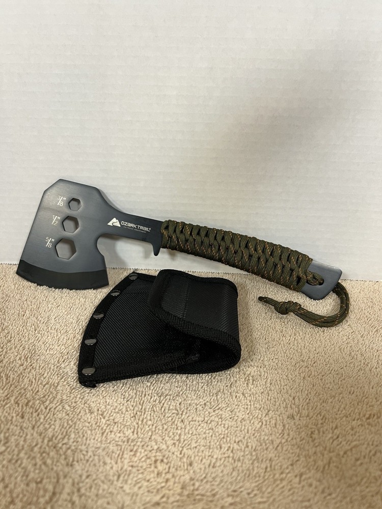 Ozark Trail Hatchet Axe with Paracord Wrapped Handle With Sheath