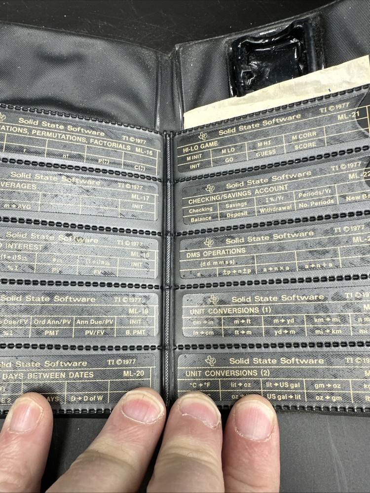 Texas Instruments 58/59 Programmable Calculator Package Case Manual Untested