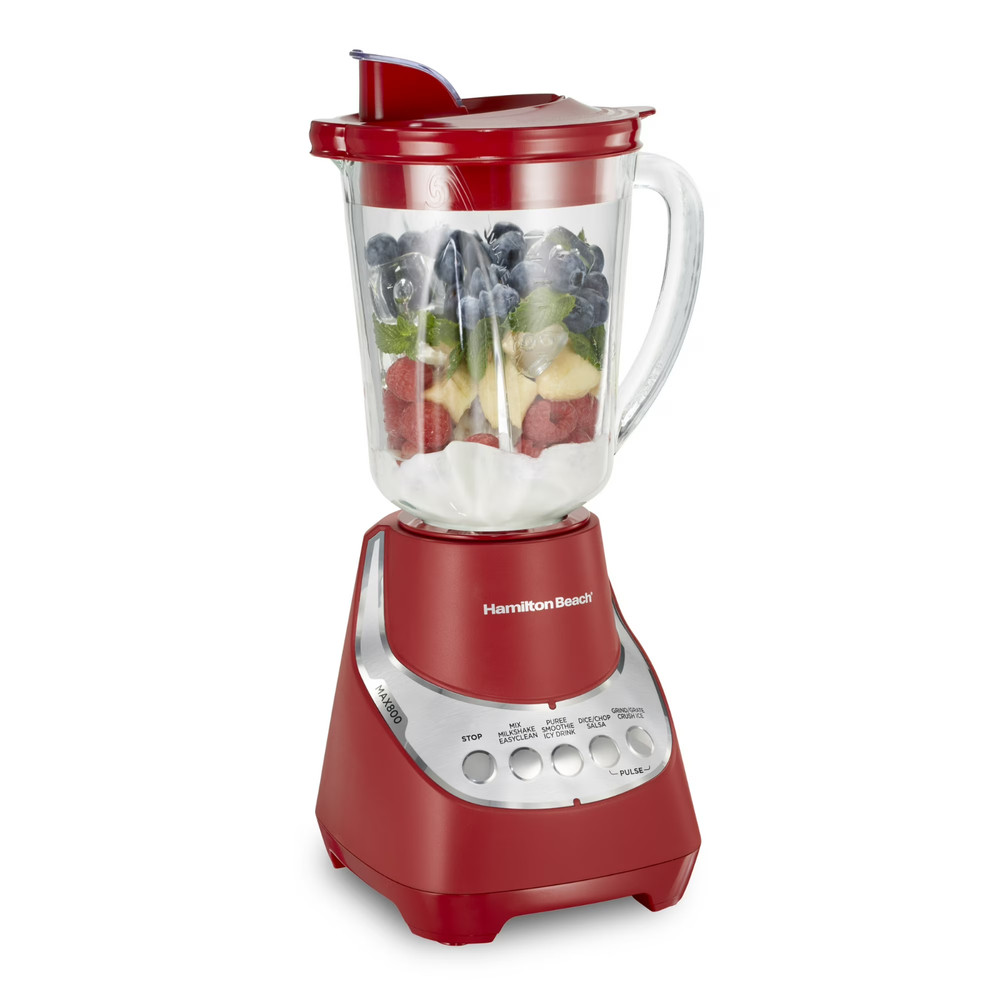 Hamilton Beach Wave Action Blender for Kitchen,48 oz Jar for Smoothies & Shakes