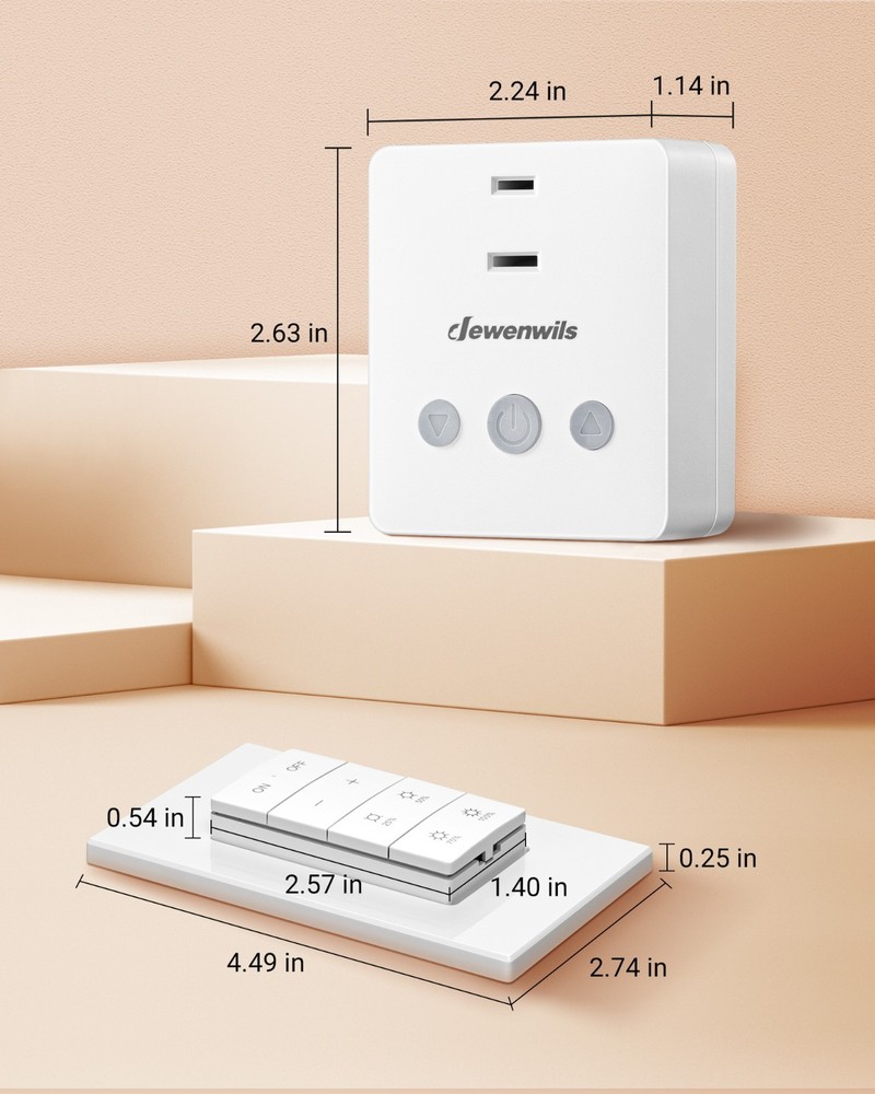 DEWENWILS Plug in Lamp Dimmer Switch Wireless Remote Control 100FT