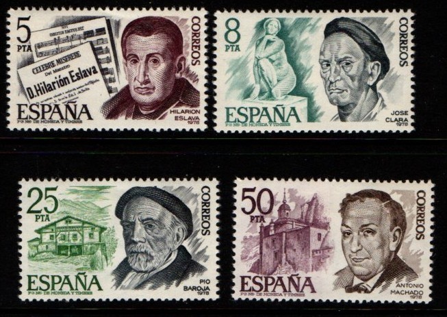 Spain 1978 Celebrities SG2504-07 MNH