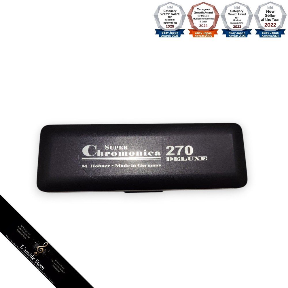 Hohner Super Chromonica 270 C-Key Harmonica Deluxe Used, German Made