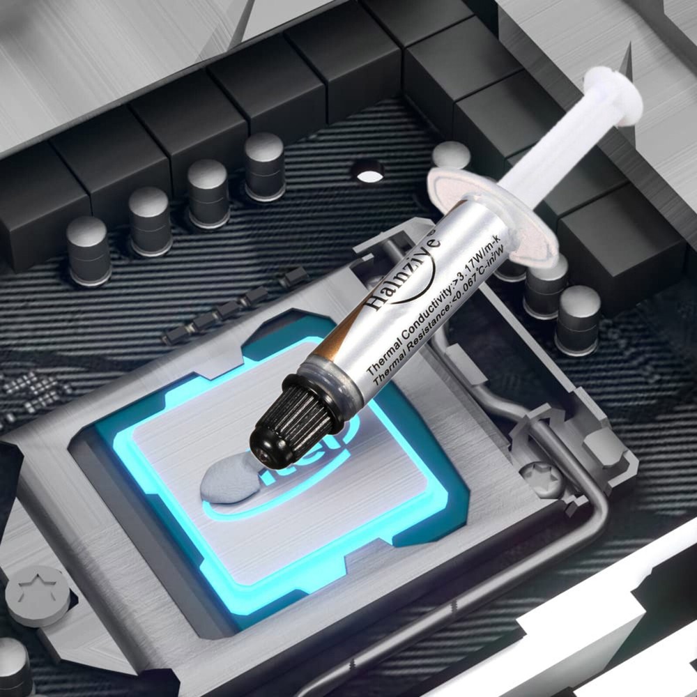 5 Pack Silver Thermal Grease CPU Heatsink Compound Paste Syringe 5X