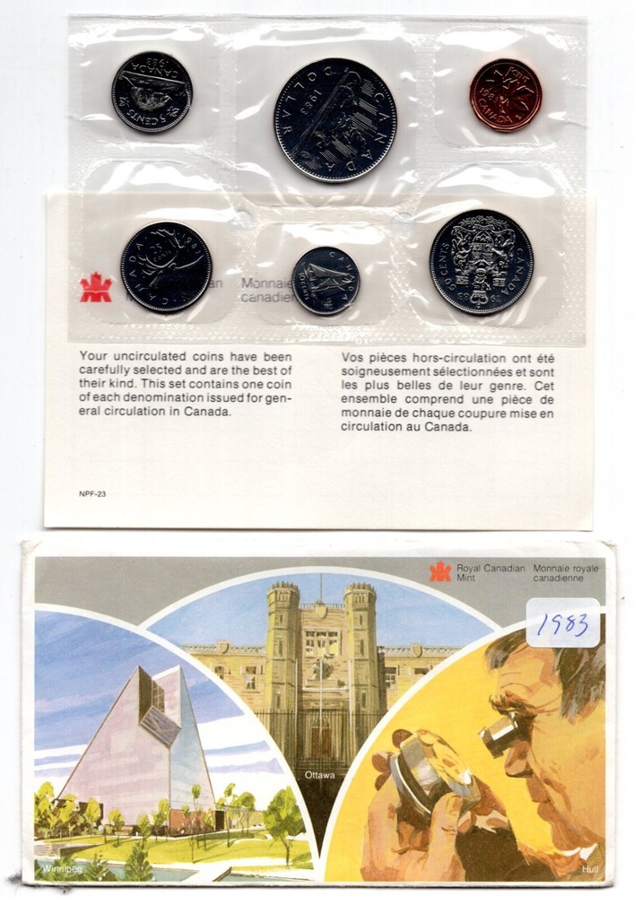 1983 Canada PL Uncirculated Proof Like Coin Set