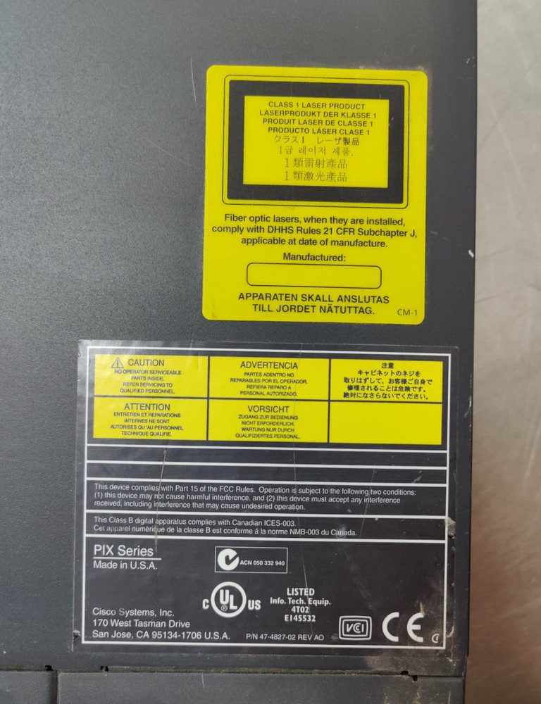 PIX 525 Cisco Secure Secure Firewall