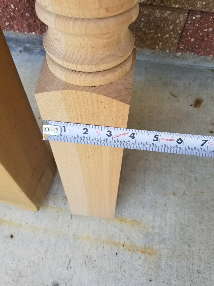 Coffman 3.5" x 41" Beech Newel Posts - Hampton Series - C-4210