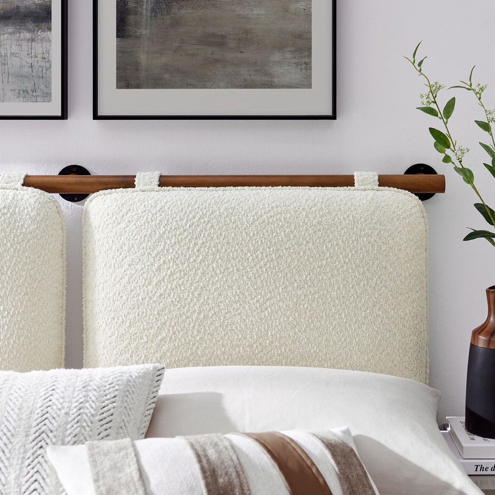 Anela Full Headboard in Cream Walnut