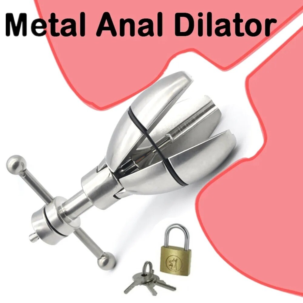 Huge Plug Extreme Spreader Dilator Vaginal Speculum Chastity Device Adjustable