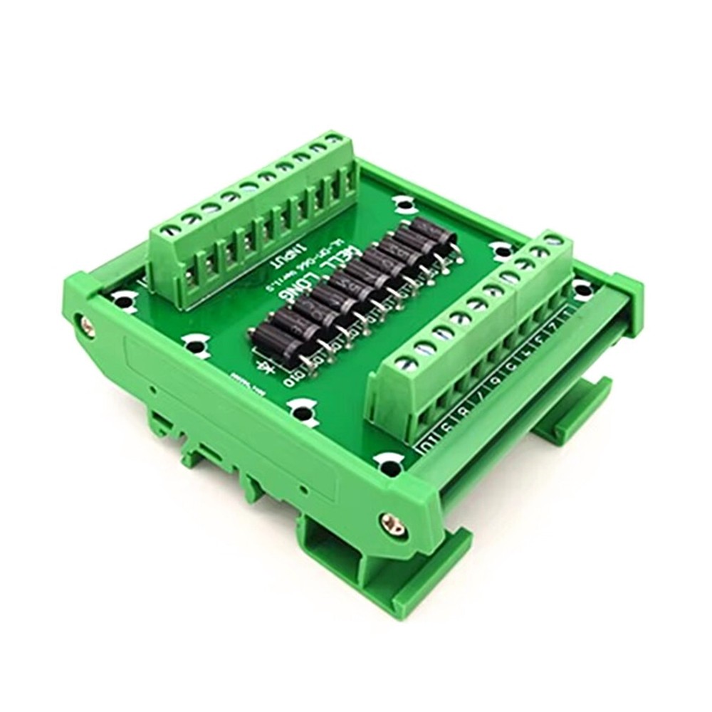 DIN rail mountable Diode Protection Terminal Block IN5408 3A/1000V Diode Termin