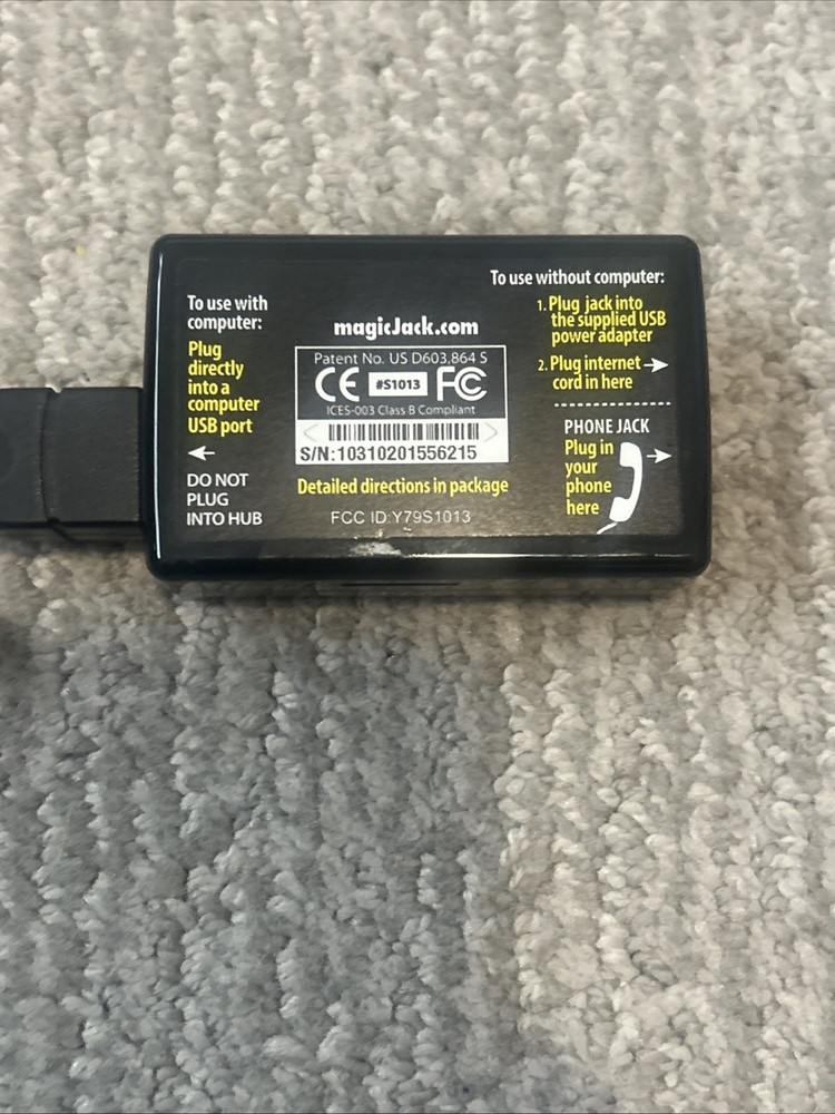 MagicJack Plus Local Long Distance Calling USB Used Tested and Works